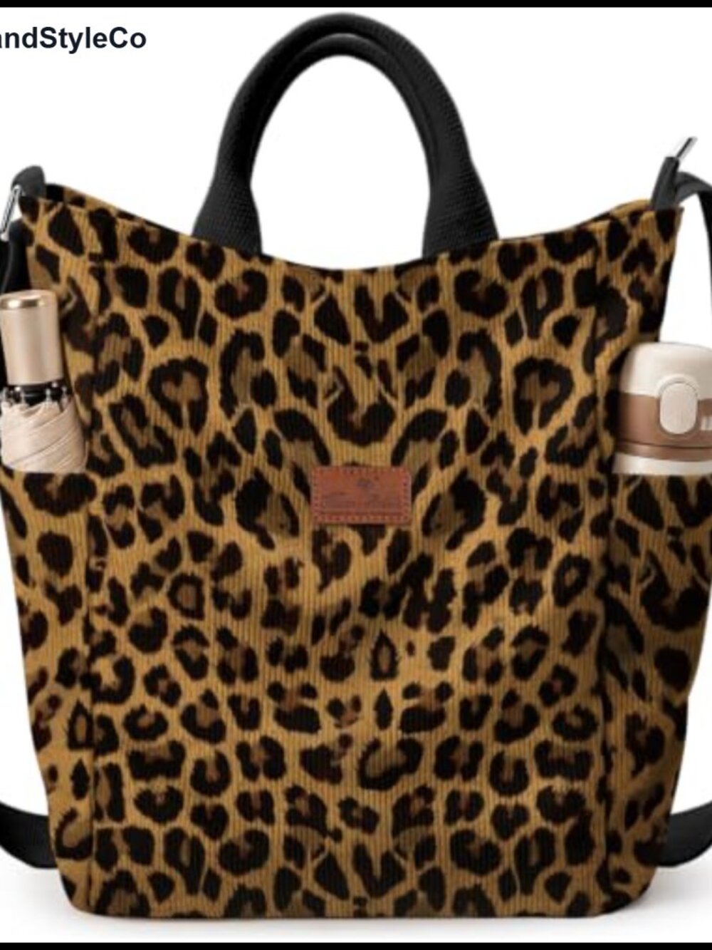 Miss Adola Corduroy Crossbody Tote Bag Large Trapezoid Shoulder Handbag